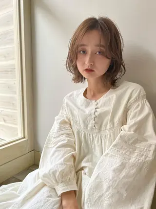 ミディアム カラー 髪質改善サロン Canon bellのヘアスタイル