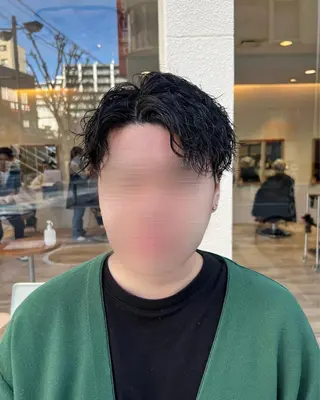 パーマ メンズ Ore🫧タナカマヤ /柔らかい質感カラーのヘアスタイル