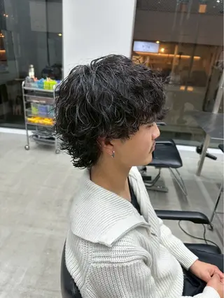 パーマ メンズ レディース／メンズ パーマ特化／内山遥斗のヘアスタイル