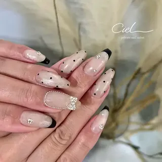 ネイル 透明感ネイル ｜mahiru.のネイルデザイン