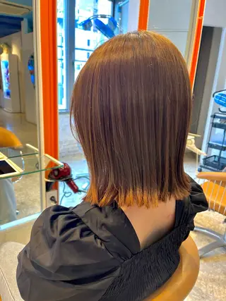 ミディアム うしだ かおるのヘアスタイル