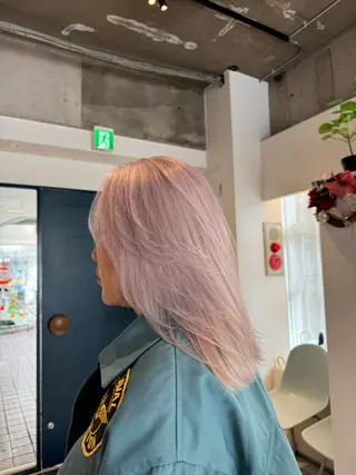 ミディアム カラー 艶髪/ハイトーン💎 レイヤー/Reijiのヘアスタイル