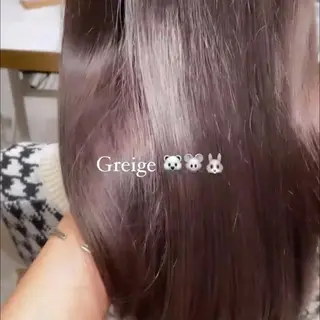 セミロング カラー Toiro所属・🤎小顔レイヤー /ベージュ🤎友香のヘアスタイル