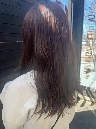 セミロング カラー TAKAHASHI REIKAのヘアスタイル