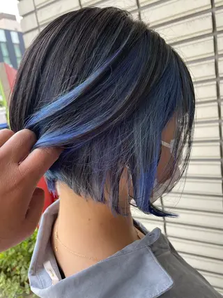 ショート カラー NINE+/代表 ブリーチ特化型サロンのヘアスタイル