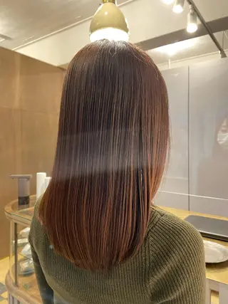 ロング カラー 【髪質改善】【美髪】 【ツヤ髪】ほしのちりのヘアスタイル