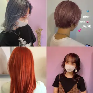 ミディアム カラー ヘアアレンジ ハイトーン/透け感 カラー🎀真香のヘアスタイル