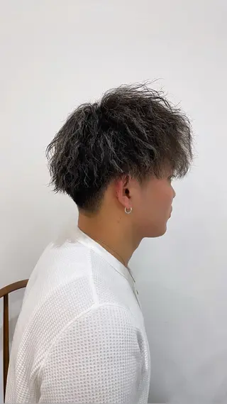 カラー パーマ メンズ 鈴木 七海のヘアスタイル