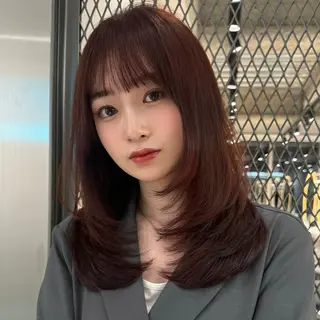 ロング カラー レイヤー/縮毛矯正 のマスター【タケル】のヘアスタイル