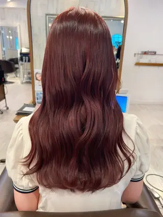 ロング カラー 【韓国ヘア×透明感 カラー】笹谷 莉未のヘアスタイル