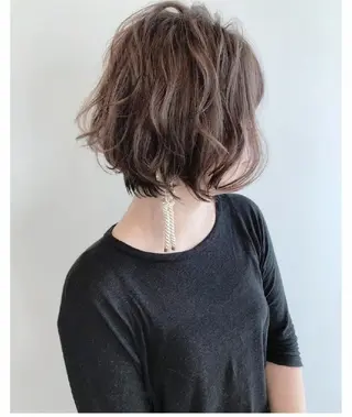 ミディアム カラー パーマ LOOP 佐藤のヘアスタイル