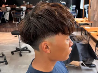 ショート パーマ メンズ 🔥フェードカット/ パーマ特化🔥/森のヘアスタイル