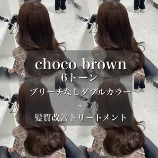 カラー 🤍ブリーチなし ブラウンhimi🤍のヘアスタイル