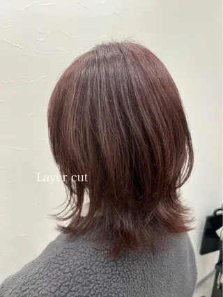 ミディアム 疋田 伽菜子のヘアスタイル