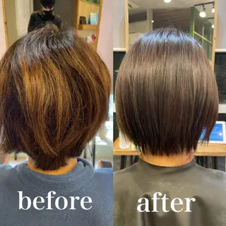 ショート 縮毛矯正/髪質改善 主税巧一のヘアスタイル
