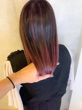 ミディアム 💛ブリーチカラー /ブリーチ縮毛💛のヘアスタイル