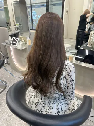 セミロング カラー ヘアアレンジ fumika🎀 ベージュのヘアスタイル