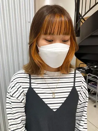 ショート カラー ヘアアレンジ yuka .のヘアスタイル