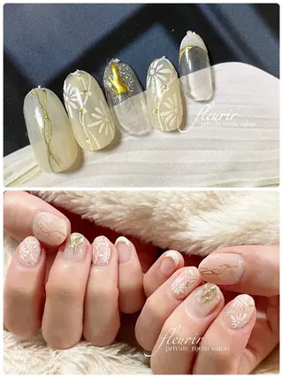 ネイル フルリール 【プライベートサロンのネイルデザイン