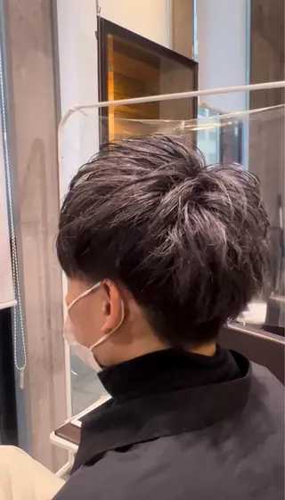 ミディアム カラー パーマ ヘアアレンジ メンズ キッズ ネイル マツエク・マツパ アイブロウ EnBlesS西宮 マンツーマン神道有基のヘアスタイル