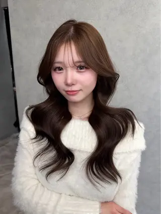 ロング ハイトーン/渋谷 韓国風/Narukaのヘアスタイル