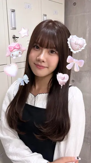 ロング ハイトーン/ゆるふわ 🧚𖥔ׁTOMO♡のヘアスタイル