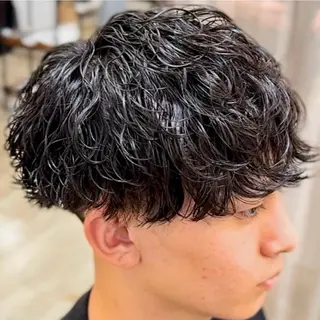 パーマ メンズ 安部 真弘のヘアスタイル