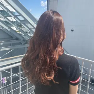 ロング カラー 🩵ブリーチカラー 🐈MIORI🩵のヘアスタイル