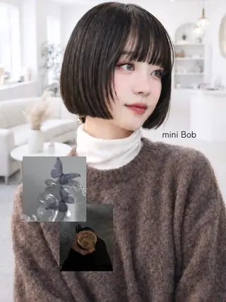 ミディアム 暖色/表参道/ ボブカット/ゆきのヘアスタイル