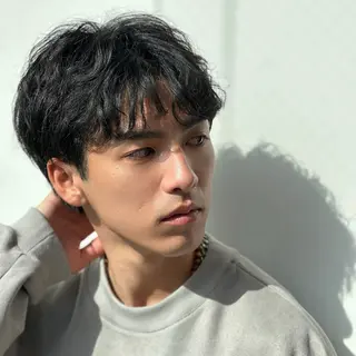 ショート カラー パーマ メンズ 朝楽メンズパーマ 🥇メンズカット吉田のヘアスタイル