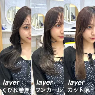 ロング カラー 🇰🇷韓国風くびれ ヘア🇰🇷中村優大のヘアスタイル