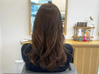 ロング カラー Ore🫧タナカマヤ /柔らかい質感カラーのヘアスタイル