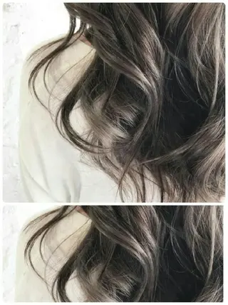 セミロング カラー 白井 秀太郎のヘアスタイル