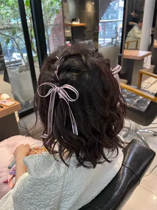 ヘアアレンジ 透明感カラー🤎 ゆりのヘアスタイル