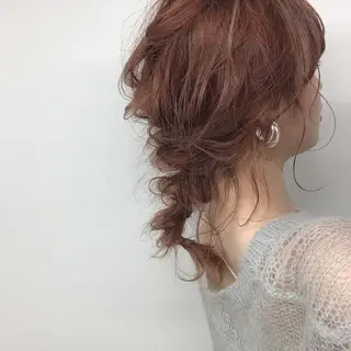 セミロング カラー ヘアアレンジ exfa sakura🪞のヘアスタイル