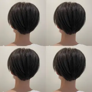 ショート カラー 金島 青のヘアスタイル