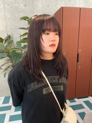 ロング ボブ/ハイトーン YUIのヘアスタイル