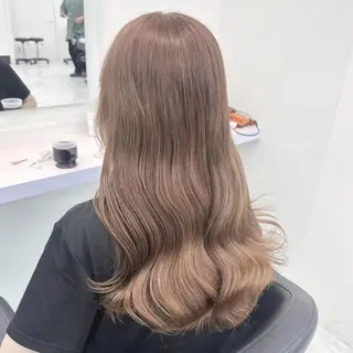 カラー セミロング 🤍透明感カラー🤍 似合わせ🤍AINEのヘアスタイル