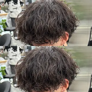 パーマ メンズ 渋谷サーフカール アメカジ美容師のヘアスタイル