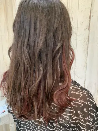 セミロング カラー 心斎橋韓国ボブ 好原良真のヘアスタイル