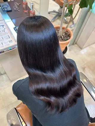 ロング カラー 【地毛風縮毛矯正】 ヒカルのヘアスタイル