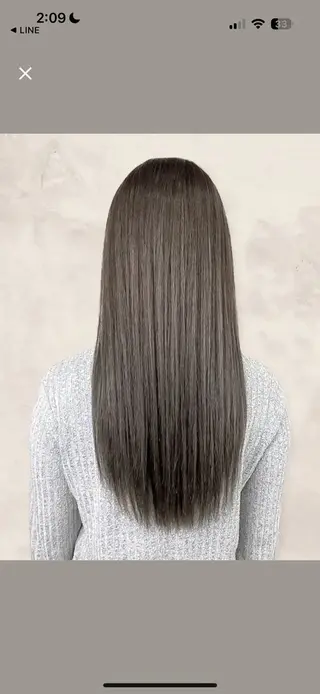 ロング センター南　髪質改善 大引　優のヘアスタイル