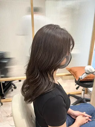 セミロング カラー ✨🌿大人可愛い愛さ れhair🌿✨松本のヘアスタイル