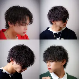 パーマ メンズ 渋谷/メンズパーマ 大岡拓海のヘアスタイル
