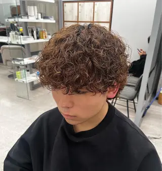 パーマ メンズ 🍐シャドウパーマ メンズ特化/守岡🍐のヘアスタイル