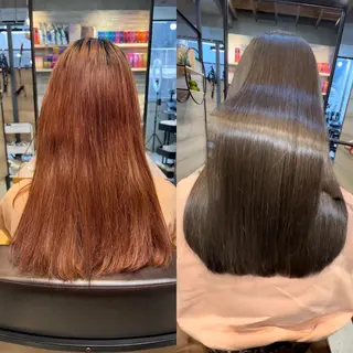 ロング カラー 当日予約OK⭕️ 佐藤太一のヘアスタイル