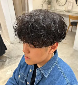 パーマ メンズ メンズパーマ特化 💈藤田晃志のヘアスタイル