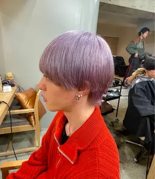 カラー メンズ カマタ ハルキのヘアスタイル