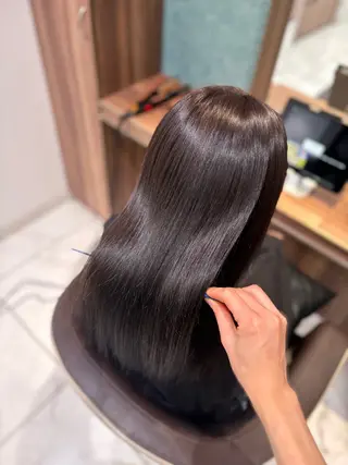 ロング カラー ゆるふわパーマ🌸/ ハイトーン/あゆみのヘアスタイル