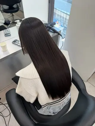 ロング 艶髪/縮毛矯正/ Core mikuaのヘアスタイル